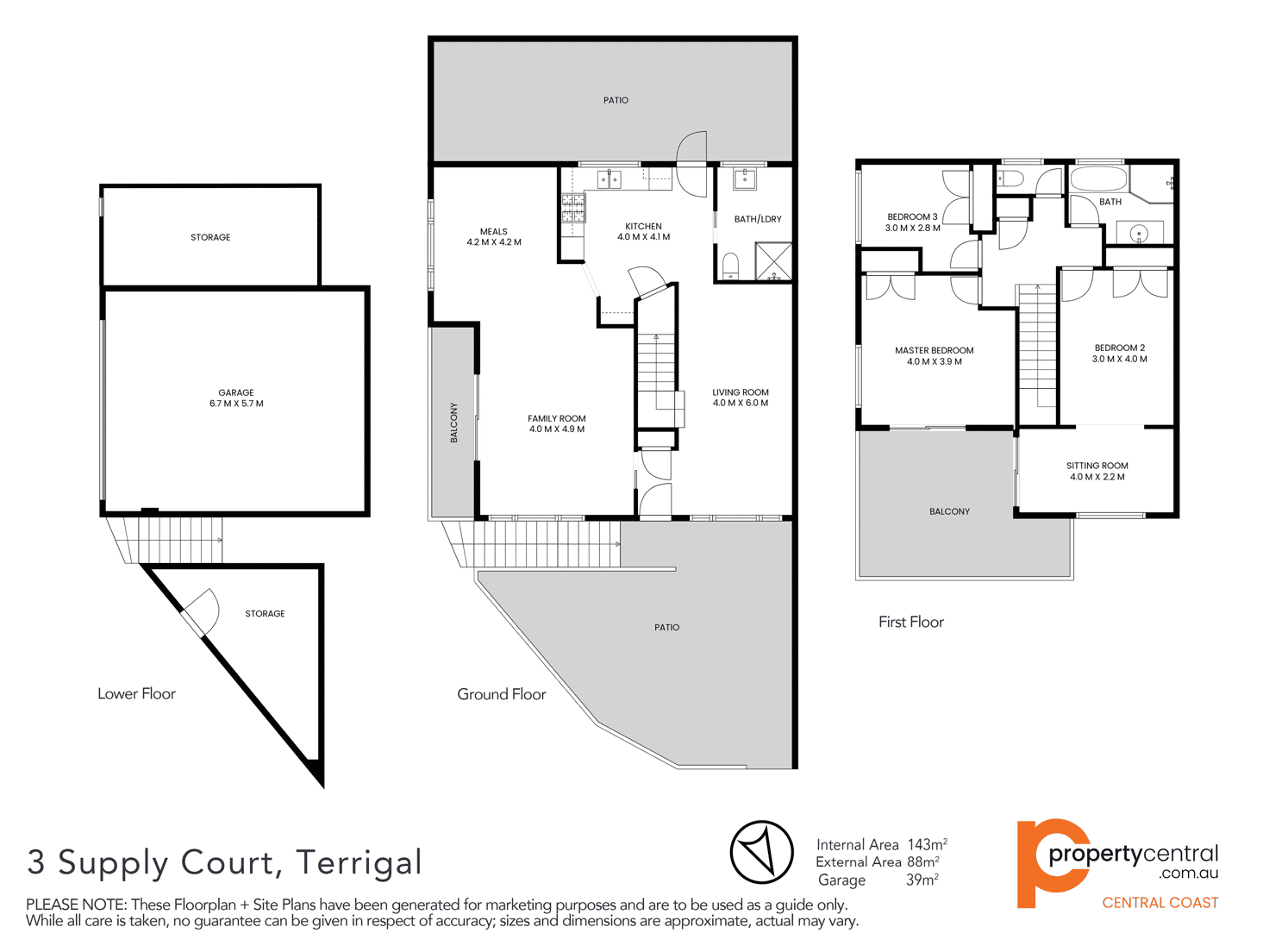 Floorplan of Homely house listing, 3 Supply Court, Terrigal NSW 2260
