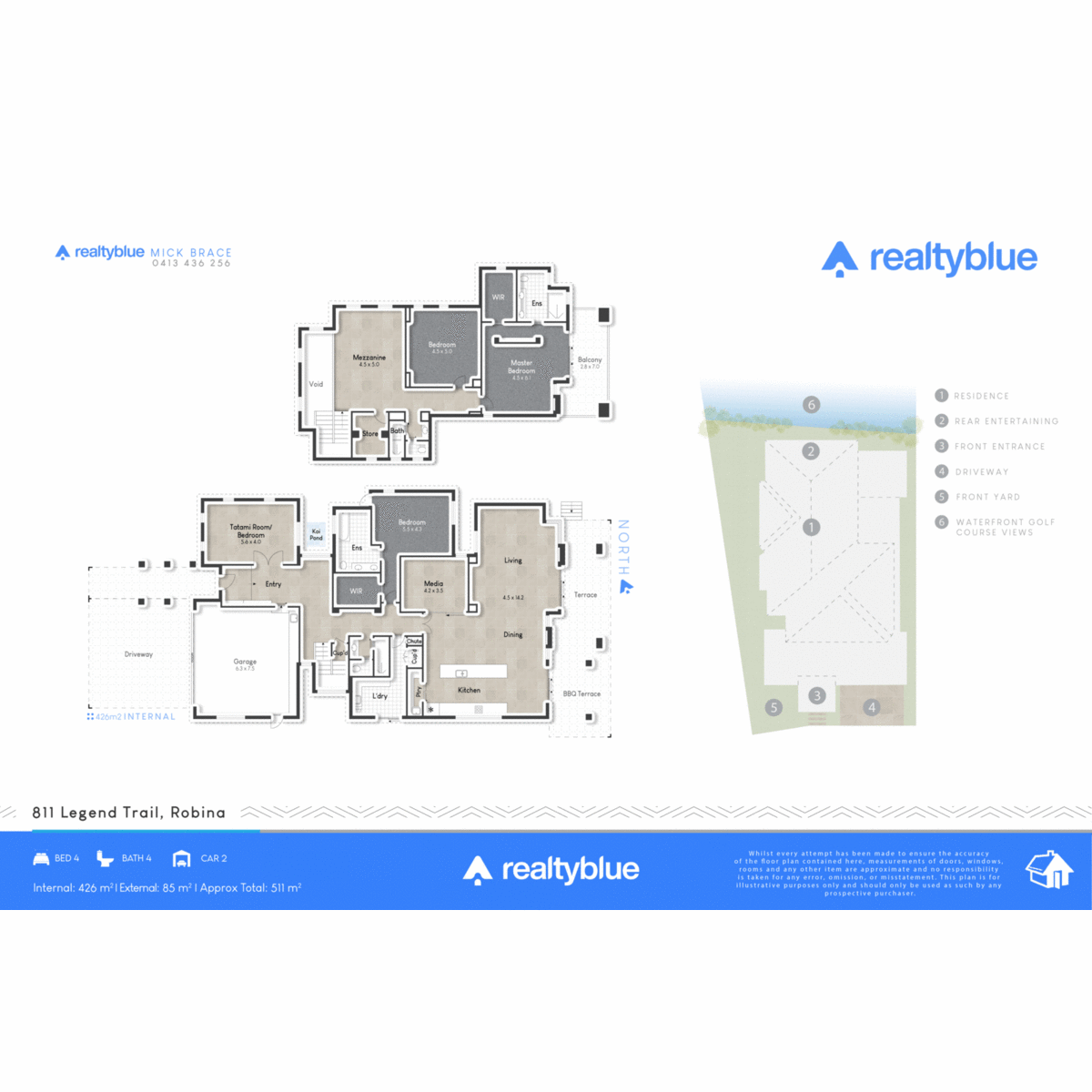 Floorplan of Homely house listing, 811 Legend Trail, Robina QLD 4226