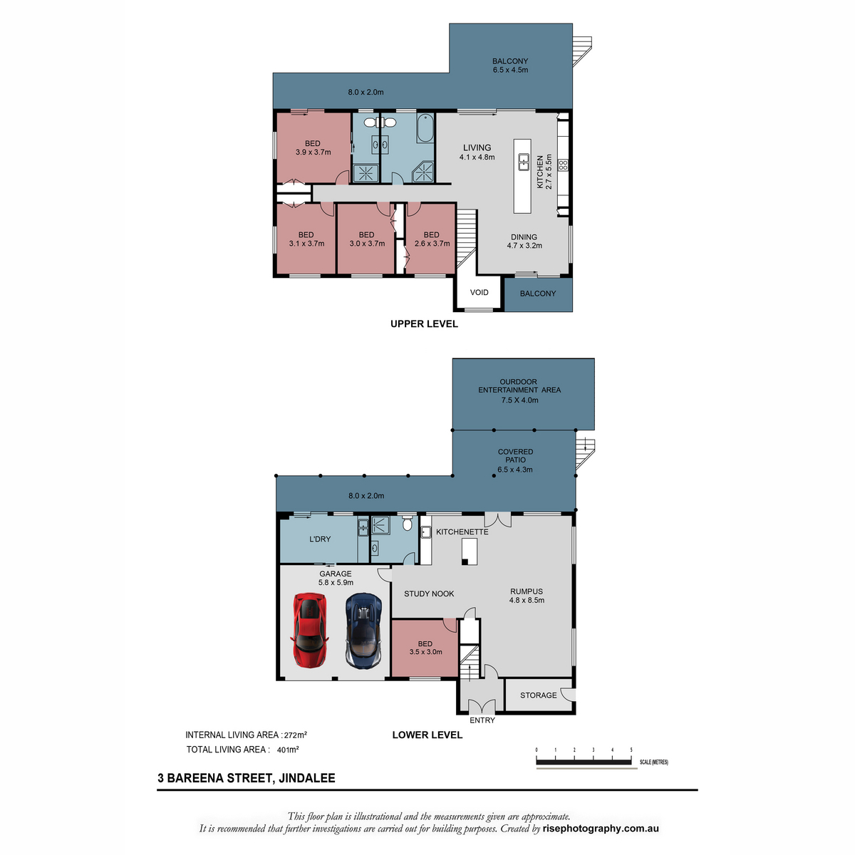 Floorplan of Homely house listing, 3 Bareena Street, Jindalee QLD 4074