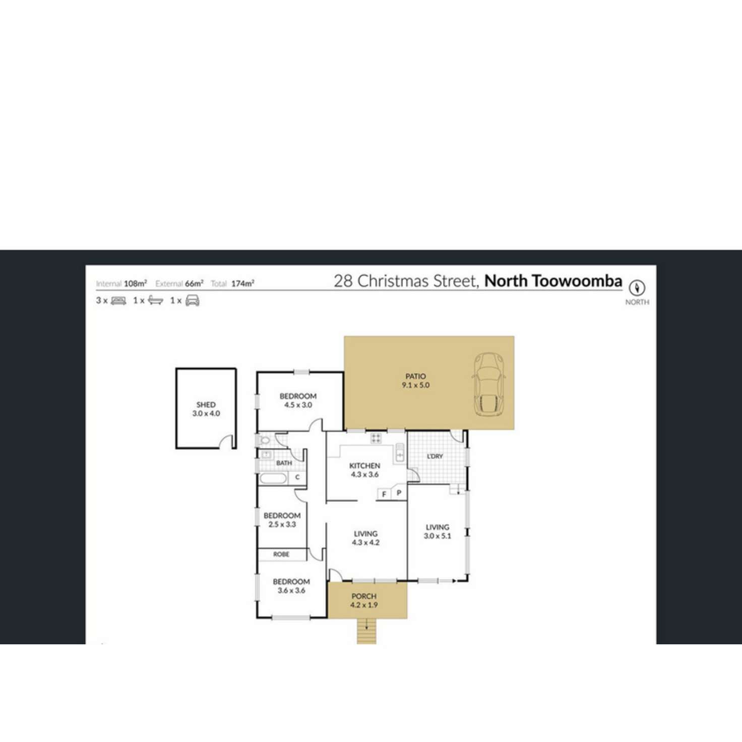 Floorplan of Homely house listing, 28 Christmas Street, North Toowoomba QLD 4350