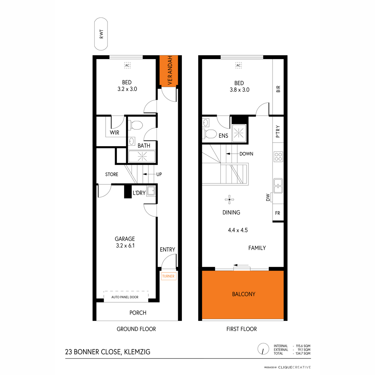 Floorplan of Homely townhouse listing, 23 Bonner Close, Klemzig SA 5087