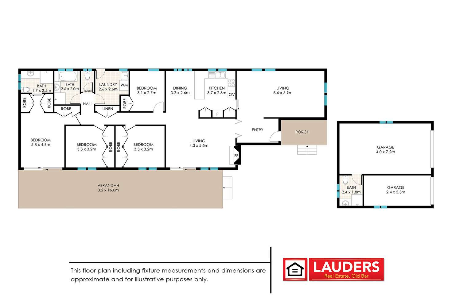 Floorplan of Homely house listing, 18 Waterman Street, Old Bar NSW 2430