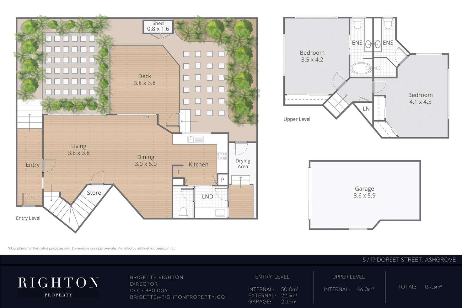 Floorplan of Homely townhouse listing, 5/17 Dorset Street, Ashgrove QLD 4060