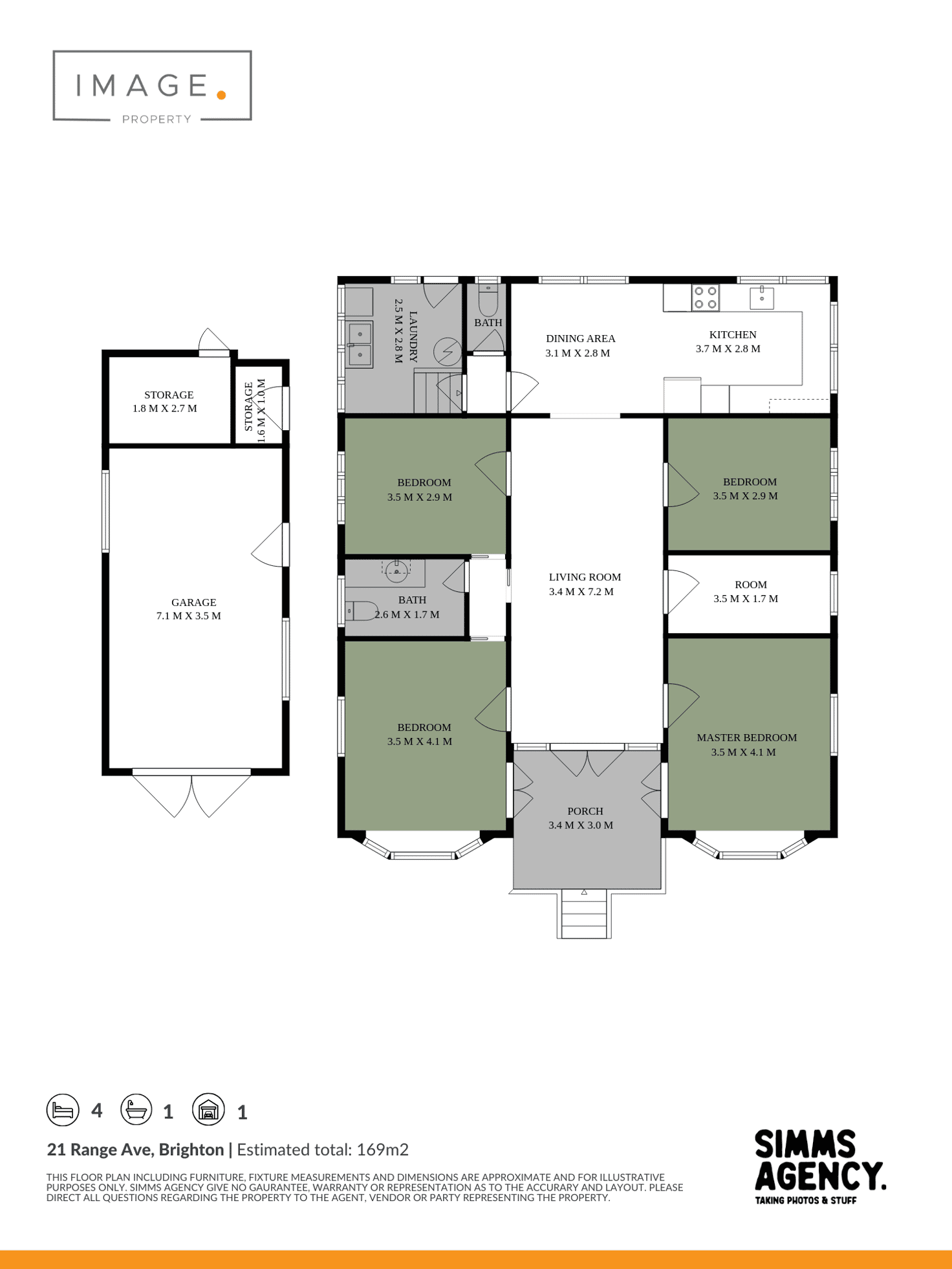 Floorplan of Homely house listing, 21 Range Avenue, Brighton QLD 4017