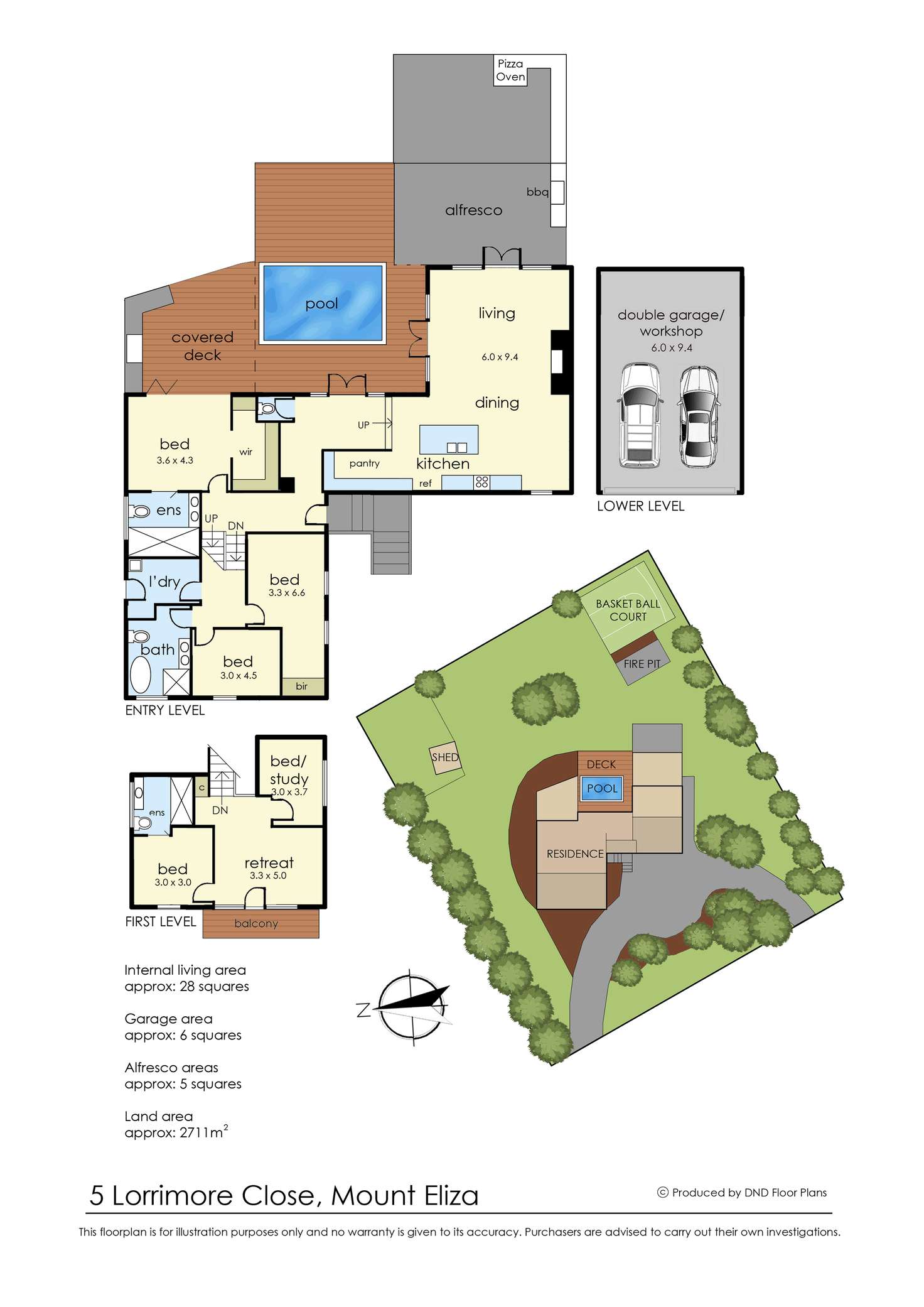 Floorplan of Homely house listing, 5 Lorrimore Close, Mount Eliza VIC 3930