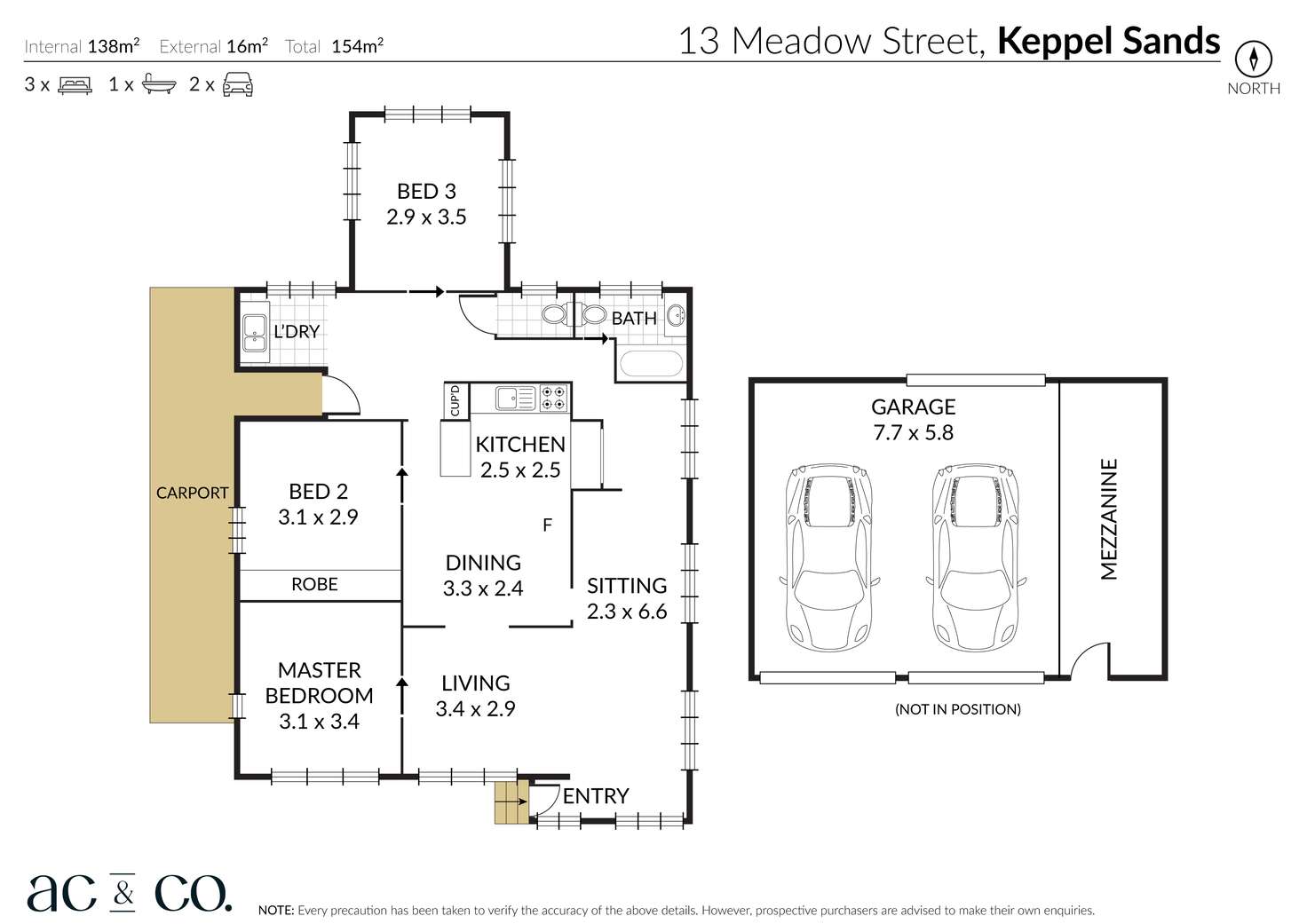 Floorplan of Homely house listing, 13 Meadow Street, Keppel Sands QLD 4702