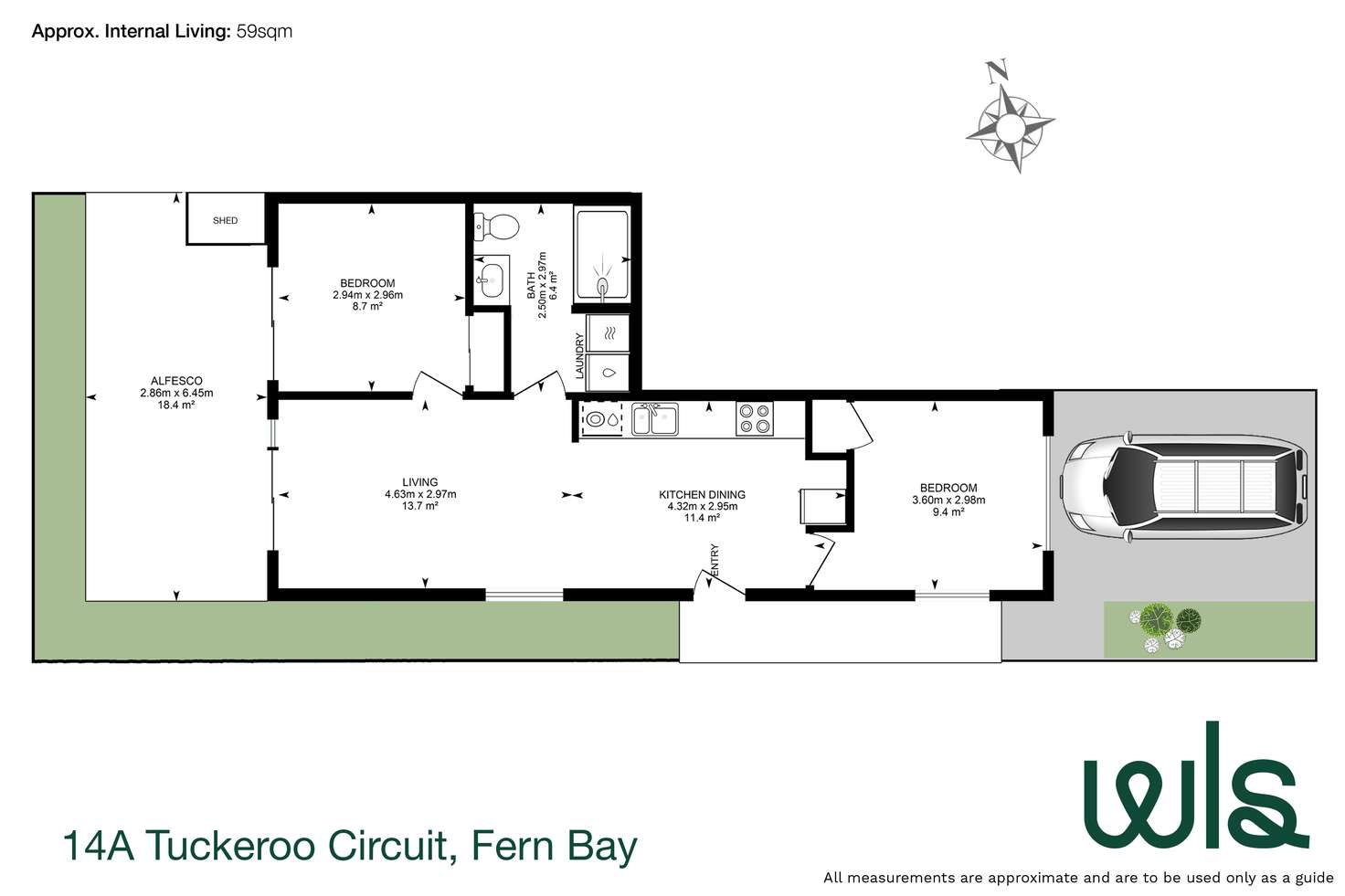 Floorplan of Homely house listing, 14A Tuckeroo Circuit, Fern Bay NSW 2295