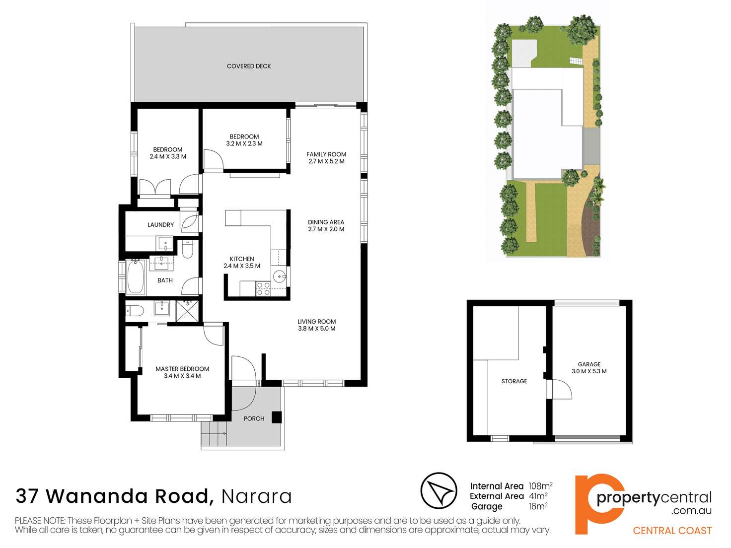Floorplan of Homely house listing, 37 Wananda Road, Narara NSW 2250