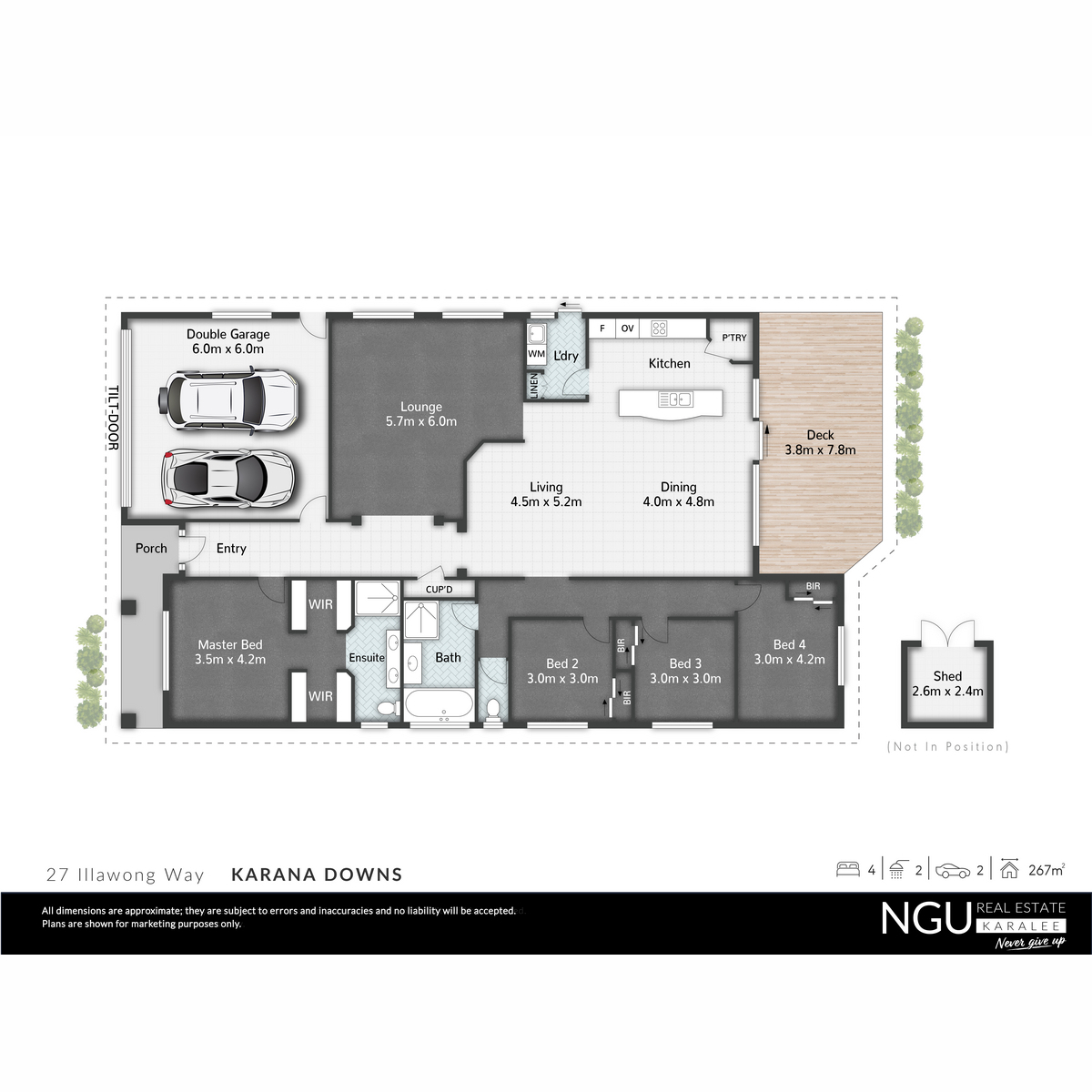 Floorplan of Homely house listing, 27 Illawong Way, Karana Downs QLD 4306