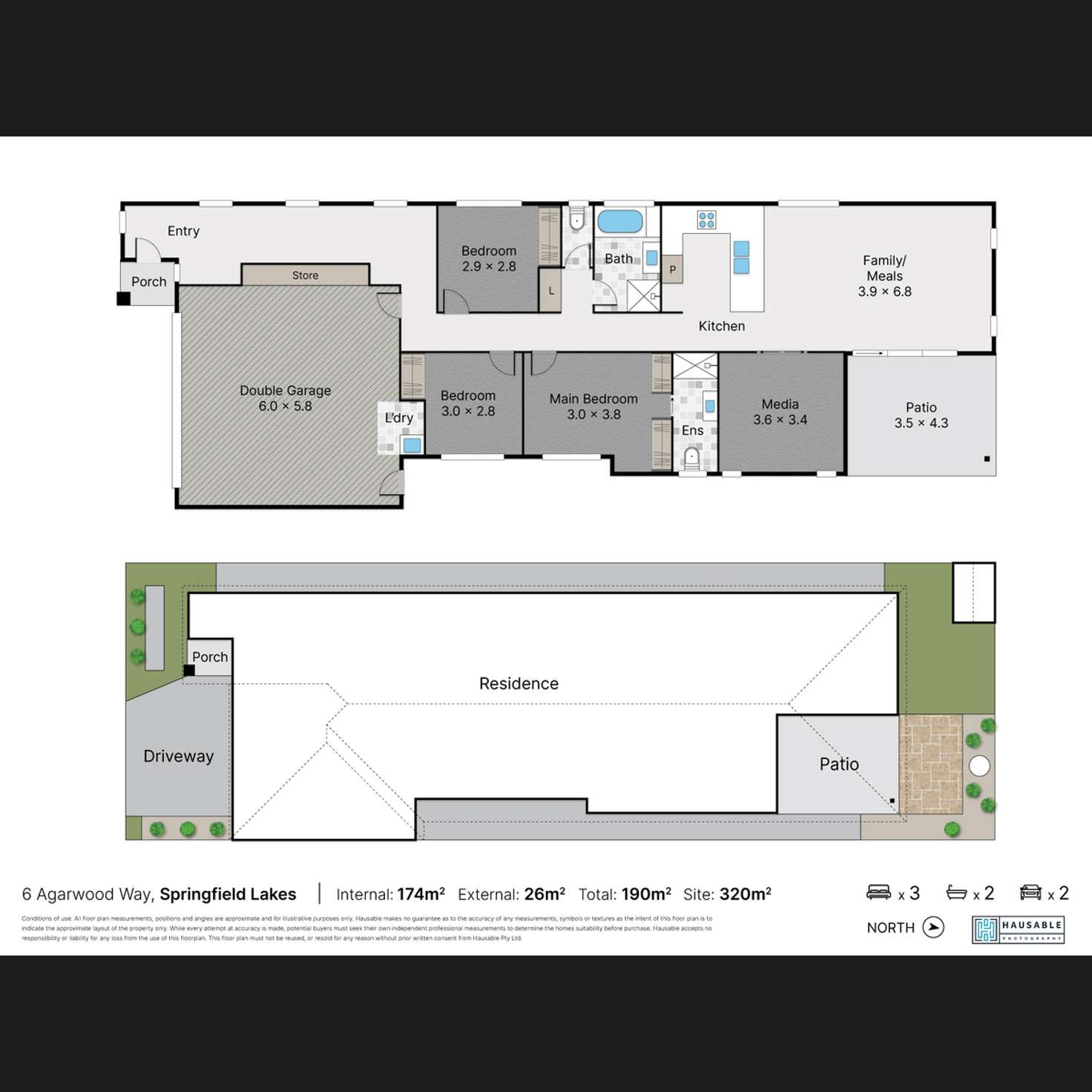 Floorplan of Homely house listing, 6 Agarwood Way, Springfield Lakes QLD 4300