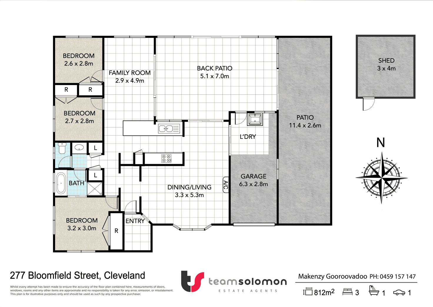Floorplan of Homely house listing, 277 Bloomfield Street, Cleveland QLD 4163