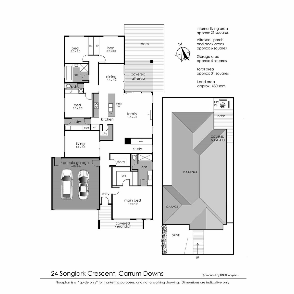 Floorplan of Homely house listing, 24 Songlark Crescent, Carrum Downs VIC 3201
