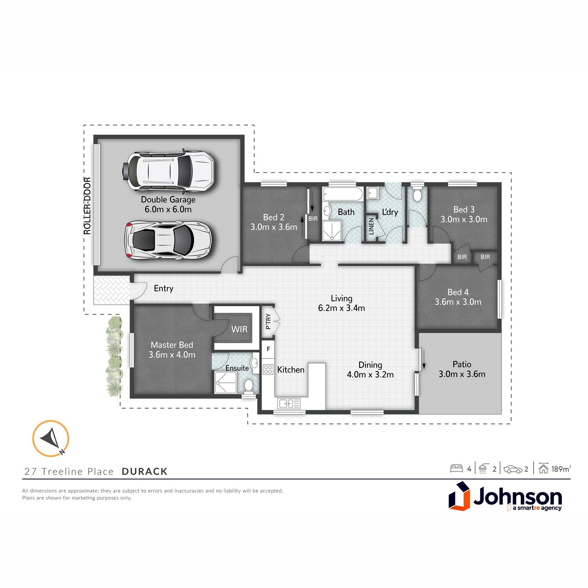Floorplan of Homely house listing, 27 Treeline Place, Durack QLD 4077