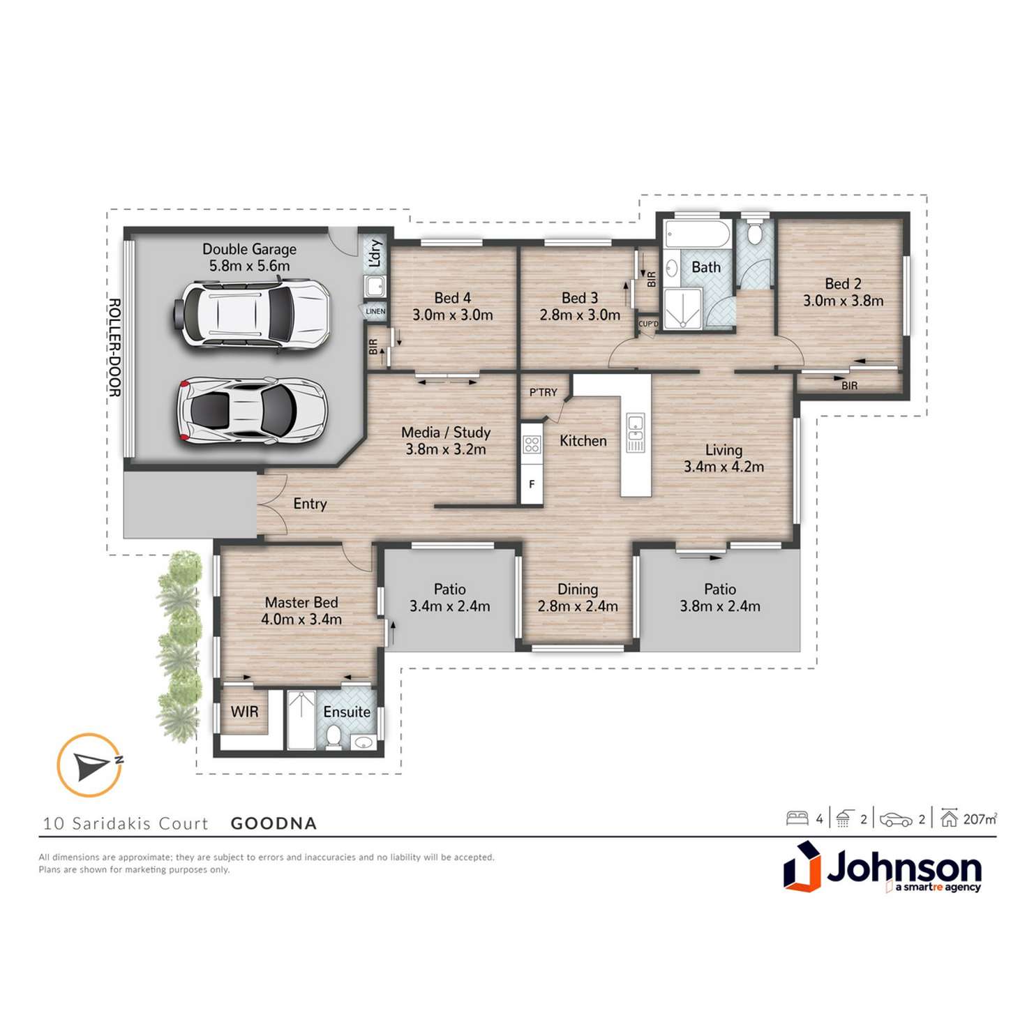 Floorplan of Homely house listing, 10 Saridakis Court, Goodna QLD 4300
