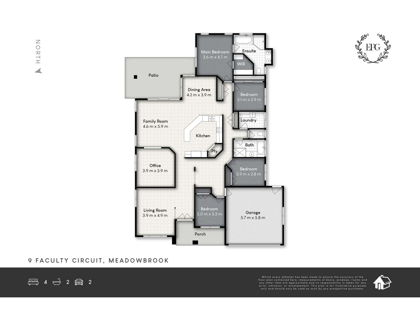 Floorplan of Homely house listing, 9 Faculty Circuit, Meadowbrook QLD 4131