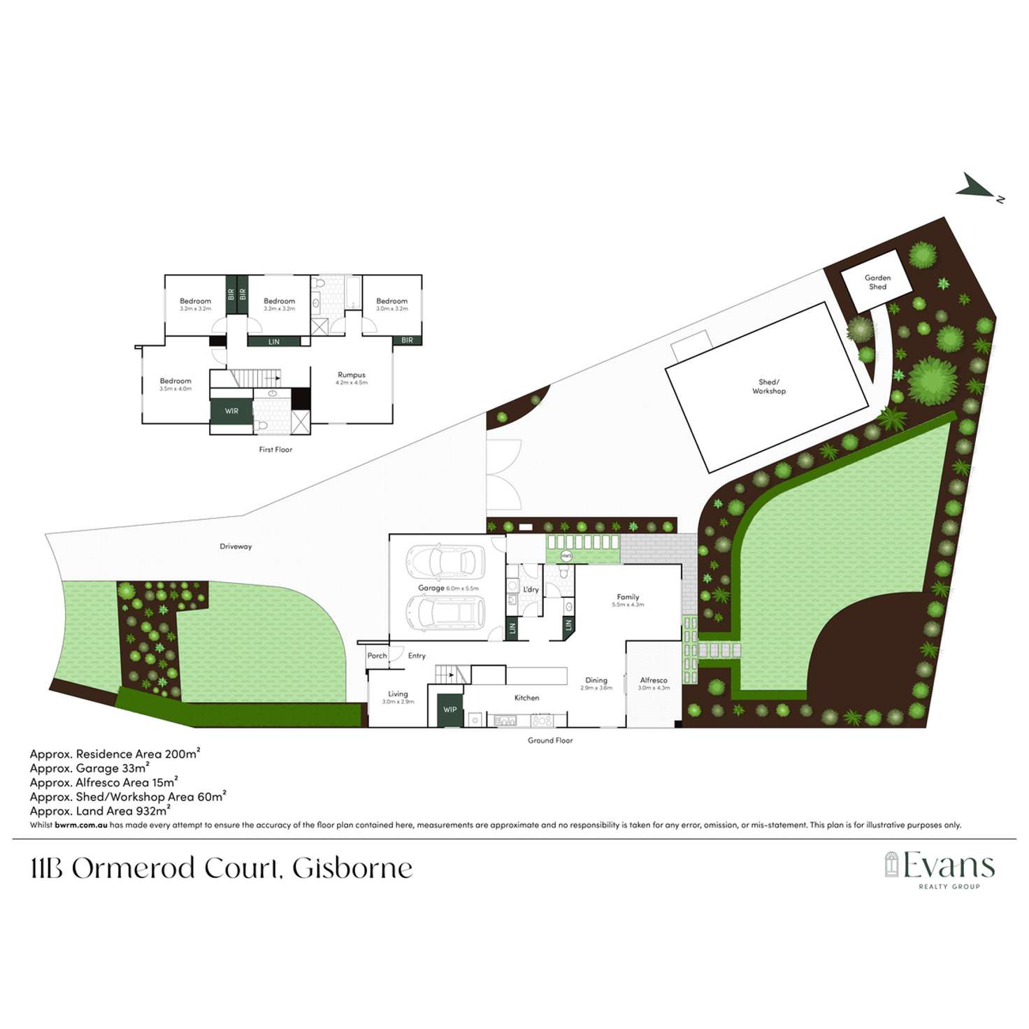 Floorplan of Homely house listing, 11B Ormerod Court, Gisborne VIC 3437