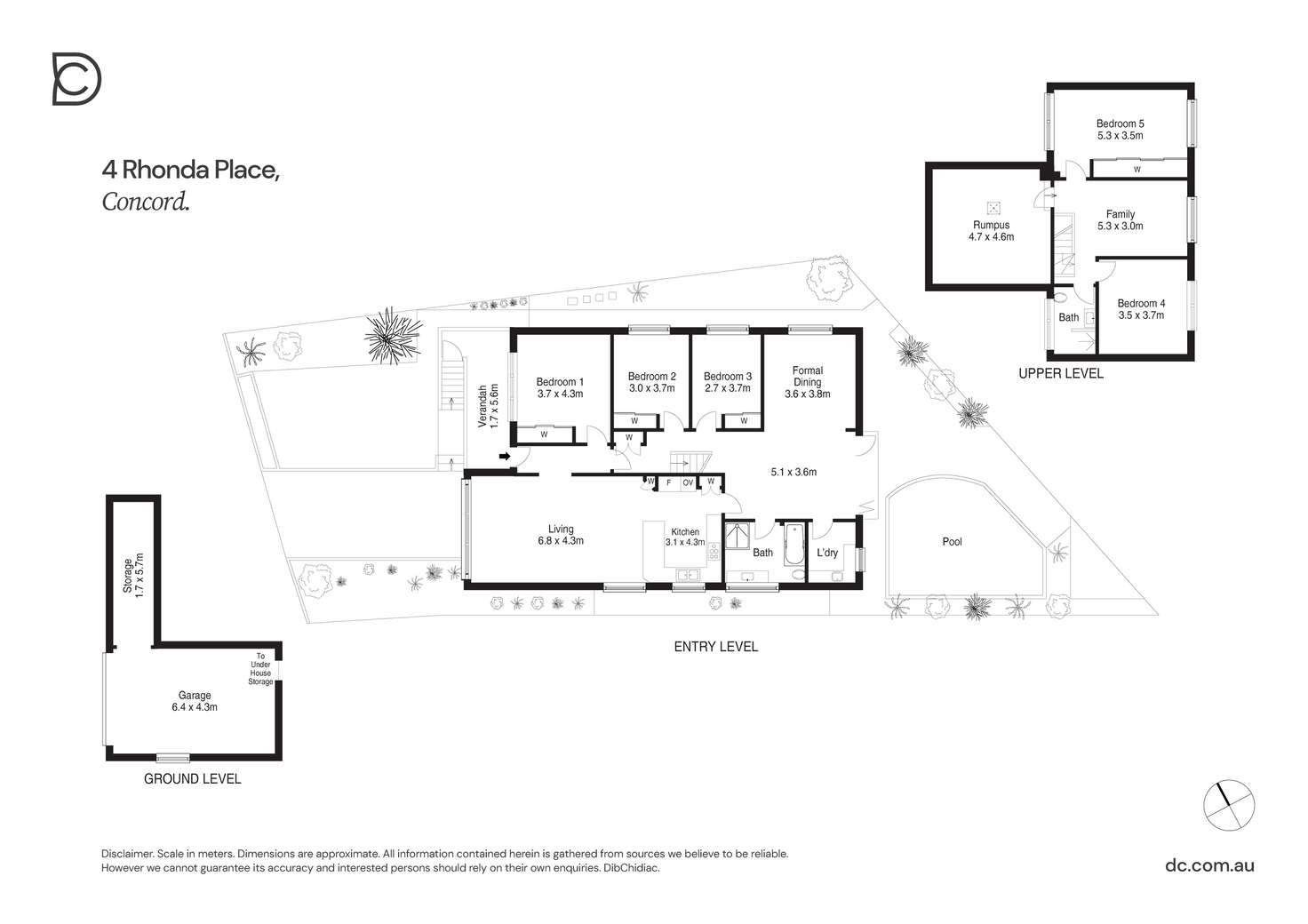 Floorplan of Homely house listing, 4 Rhonda Place, Concord NSW 2137