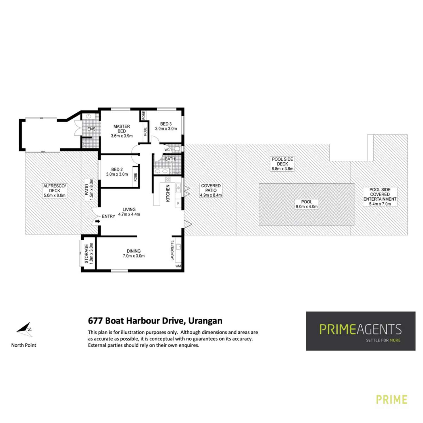 Floorplan of Homely house listing, 677 Boat Harbour Drive, Urangan QLD 4655