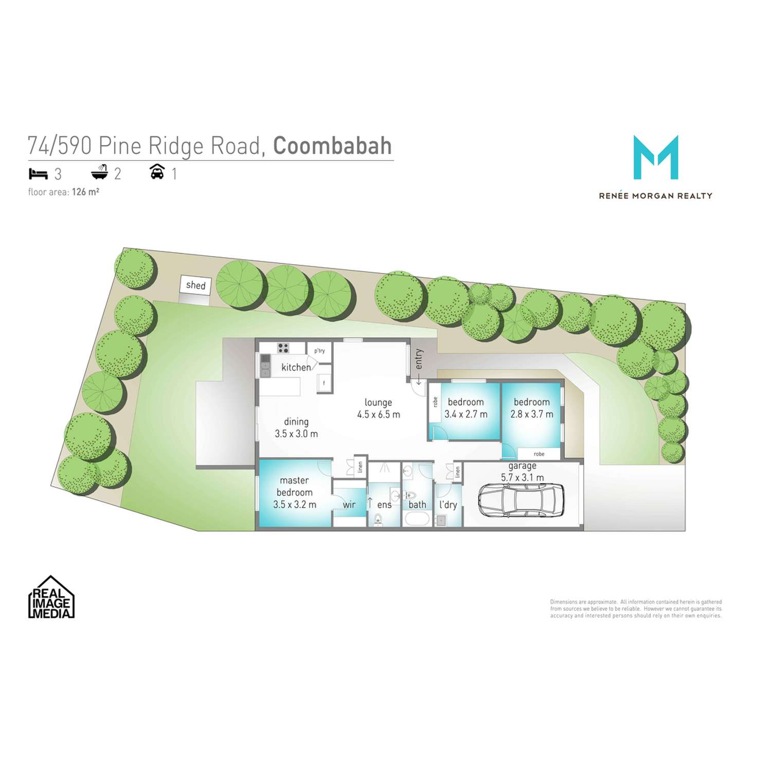 Floorplan of Homely townhouse listing, 74/590 Pine Ridge Road, Coombabah QLD 4216
