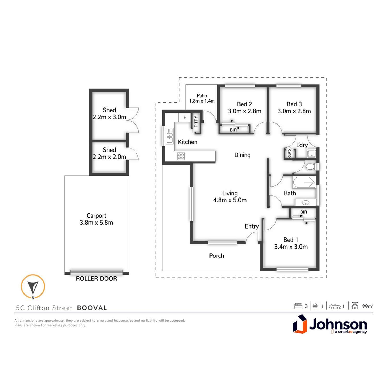 Floorplan of Homely house listing, 5C Clifton Street, Booval QLD 4304