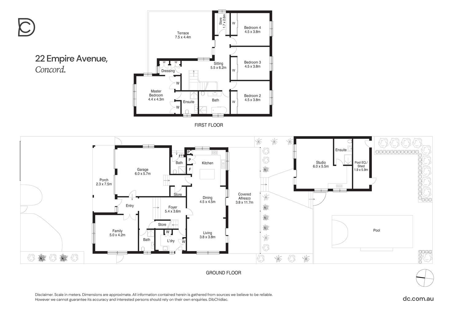 Floorplan of Homely house listing, 22 Empire Avenue, Concord NSW 2137