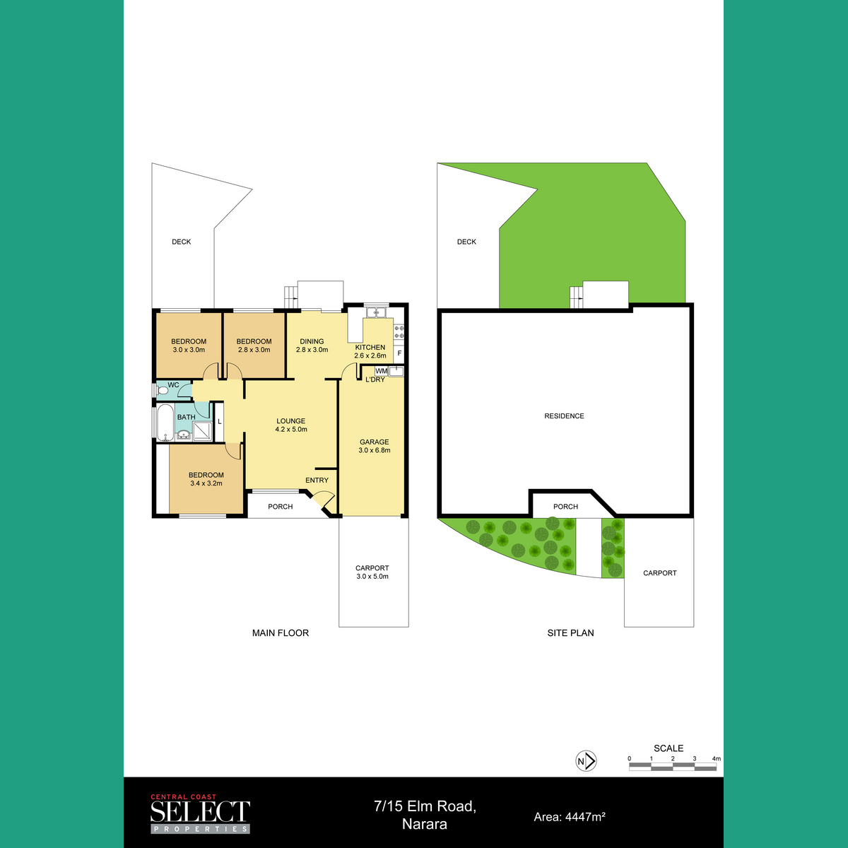 Floorplan of Homely semiDetached listing, 7/15 Elm Road, Narara NSW 2250