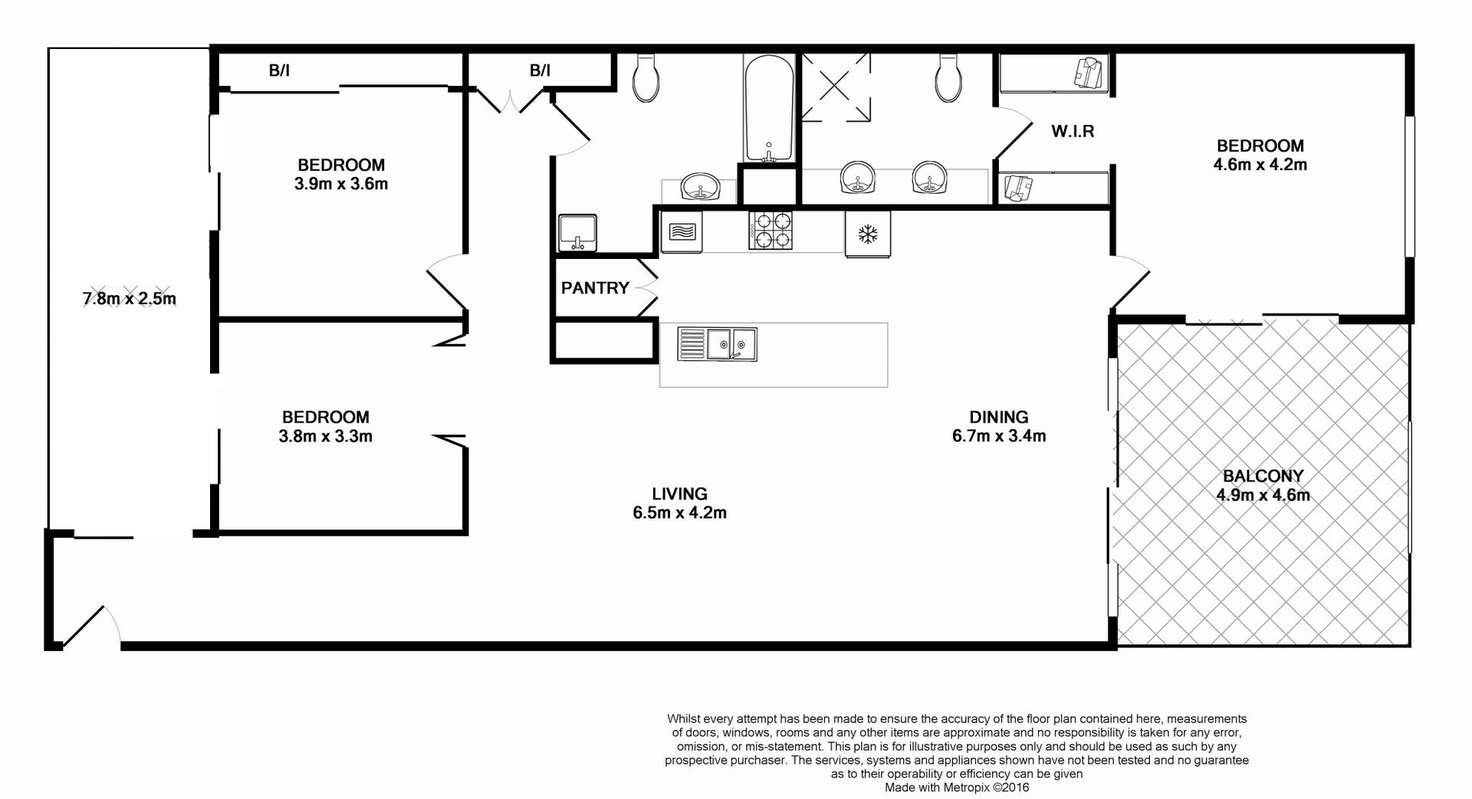 Floorplan of Homely apartment listing, 27/22 Florence Street, Teneriffe QLD 4005