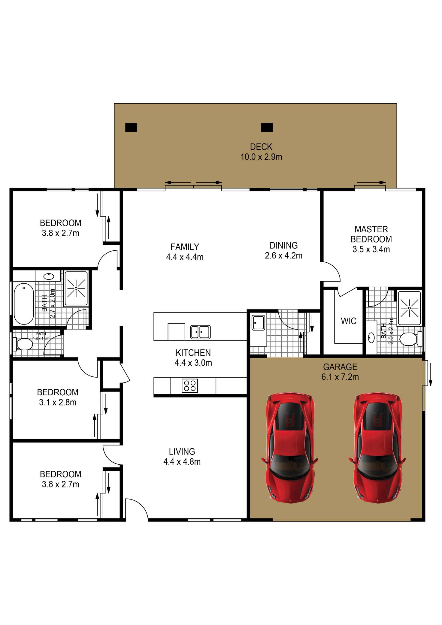 Floorplan of Homely house listing, 21B Charles Street, Birkdale QLD 4159