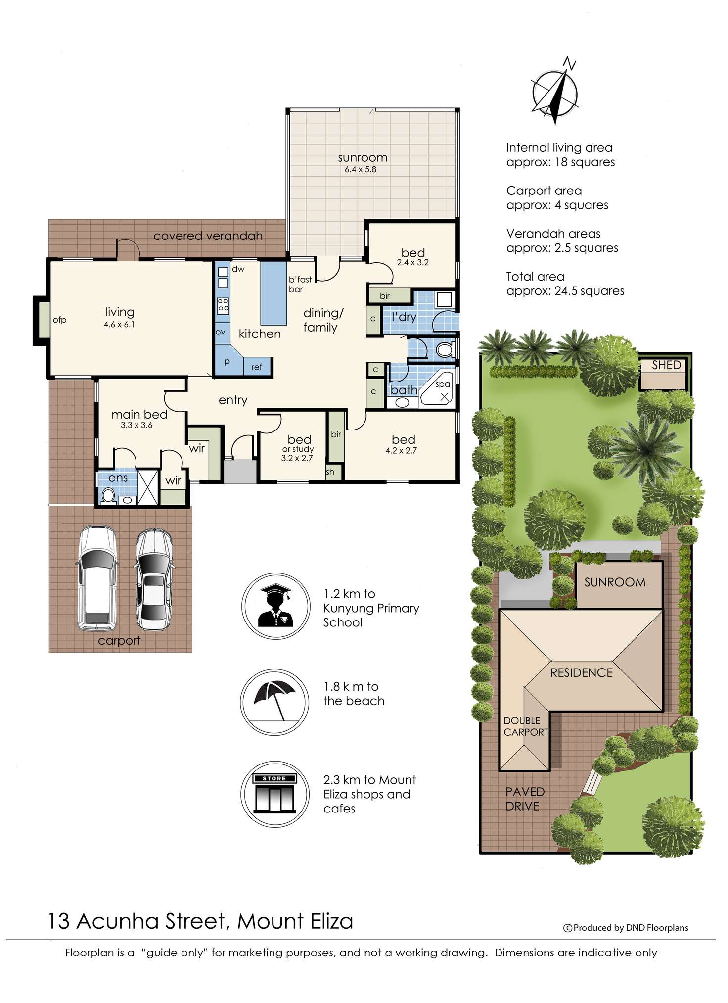 Floorplan of Homely house listing, 13 Acunha Street, Mount Eliza VIC 3930