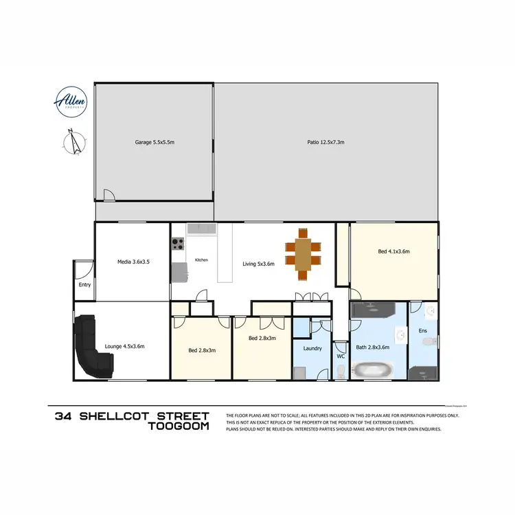 Floorplan of Homely house listing, 34 Shellcot Street, Toogoom QLD 4655