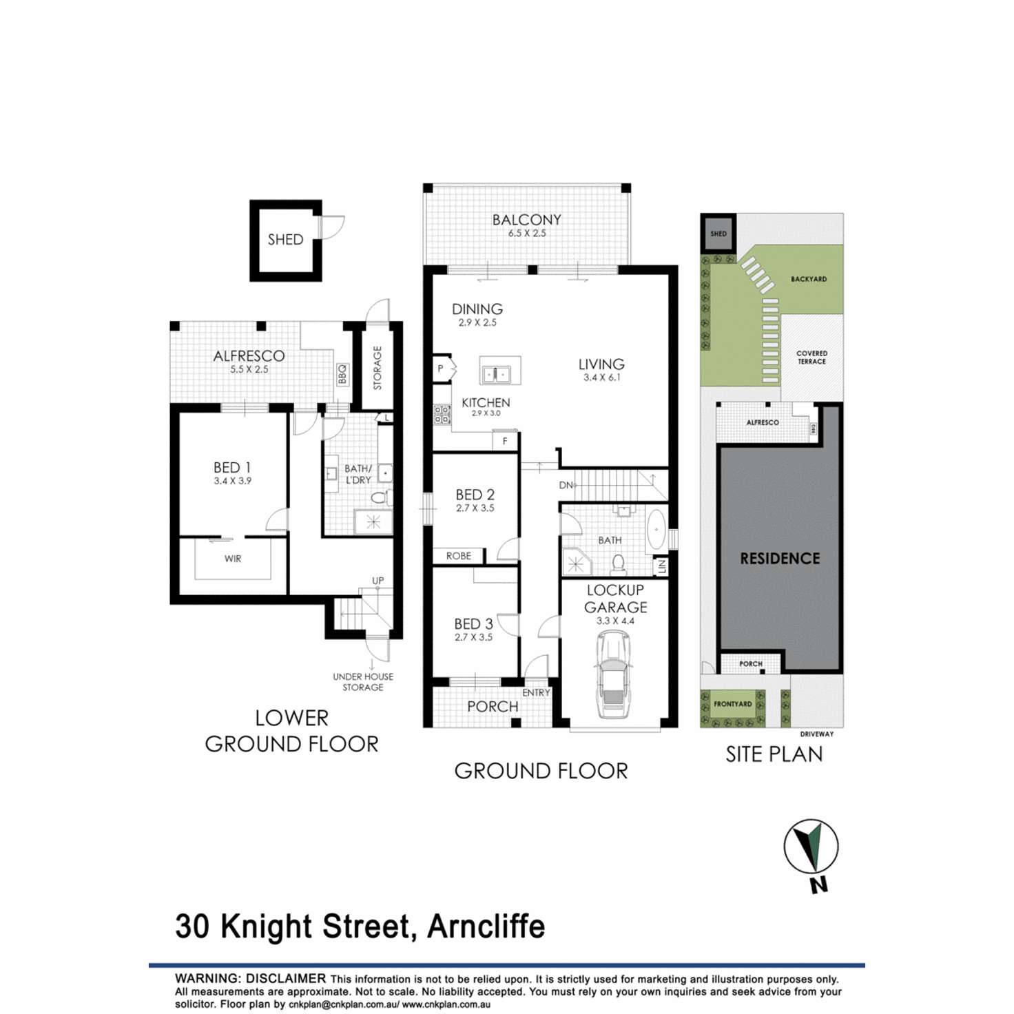 Floorplan of Homely house listing, 30 Knight Street, Arncliffe NSW 2205
