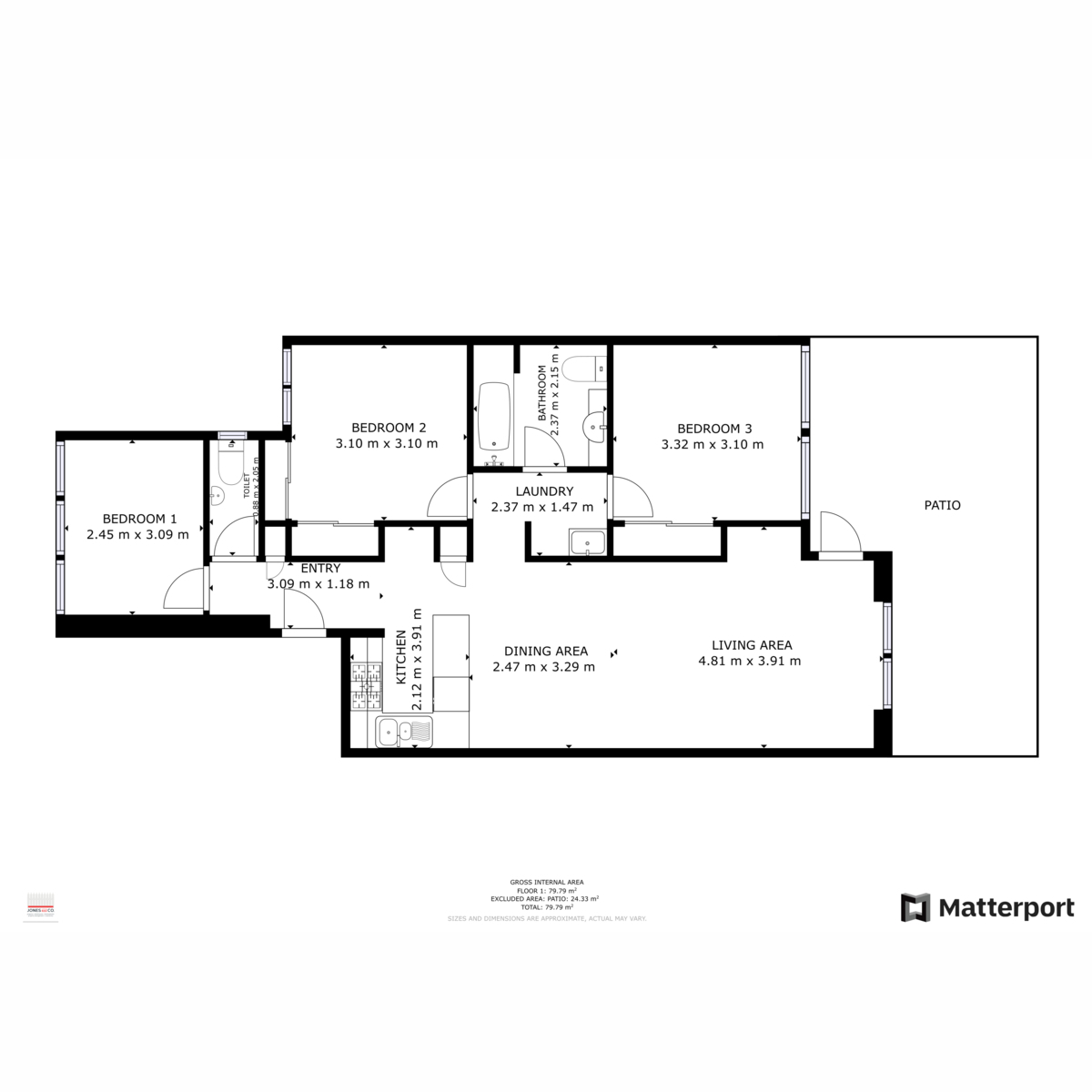 Floorplan of Homely unit listing, 6/8 Kadina Street, North Perth WA 6006