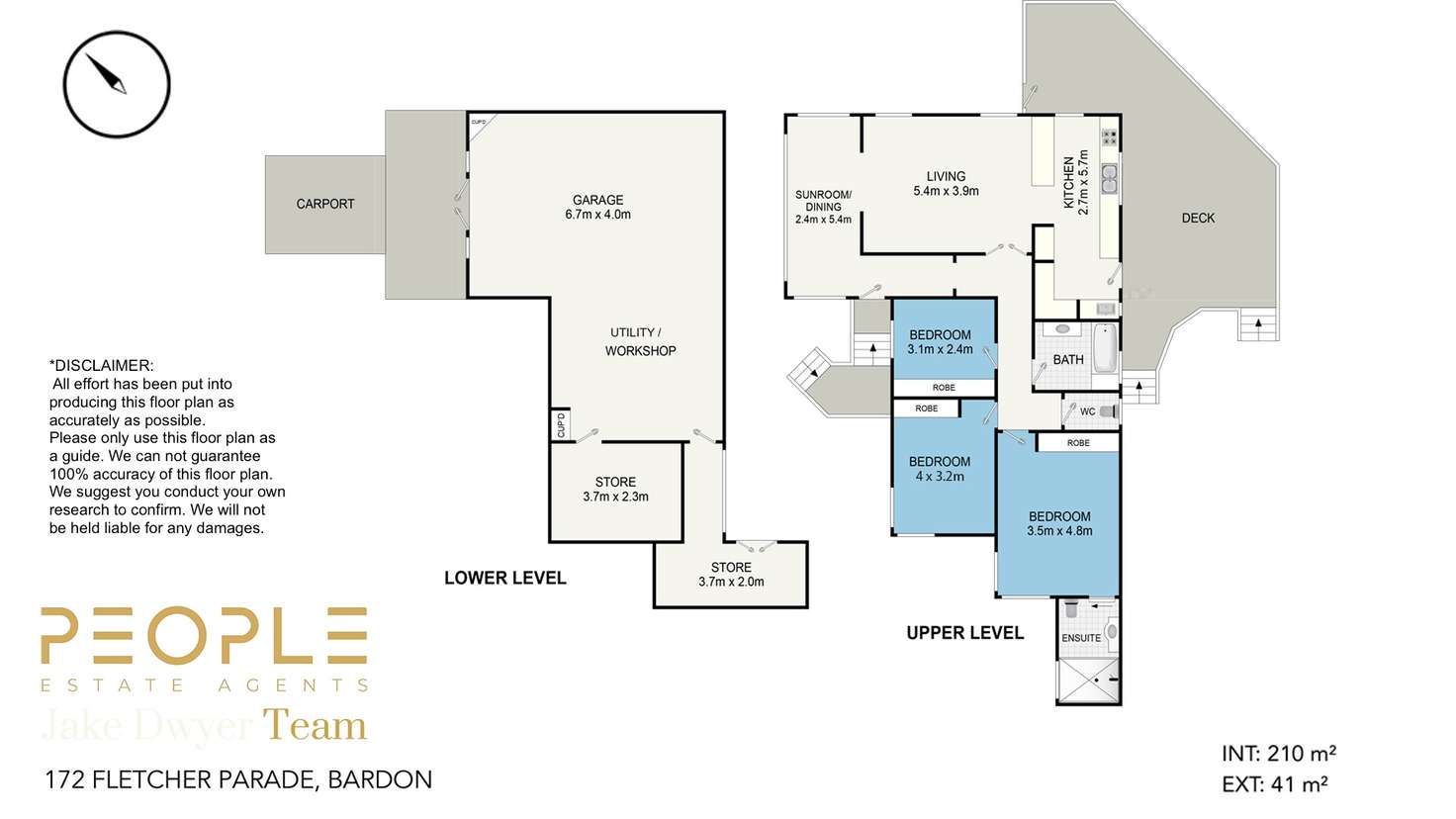 Floorplan of Homely house listing, 172 Fletcher Parade, Bardon QLD 4065