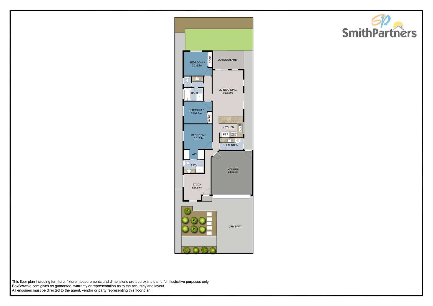 Floorplan of Homely house listing, 5 Louis Court, Paralowie SA 5108