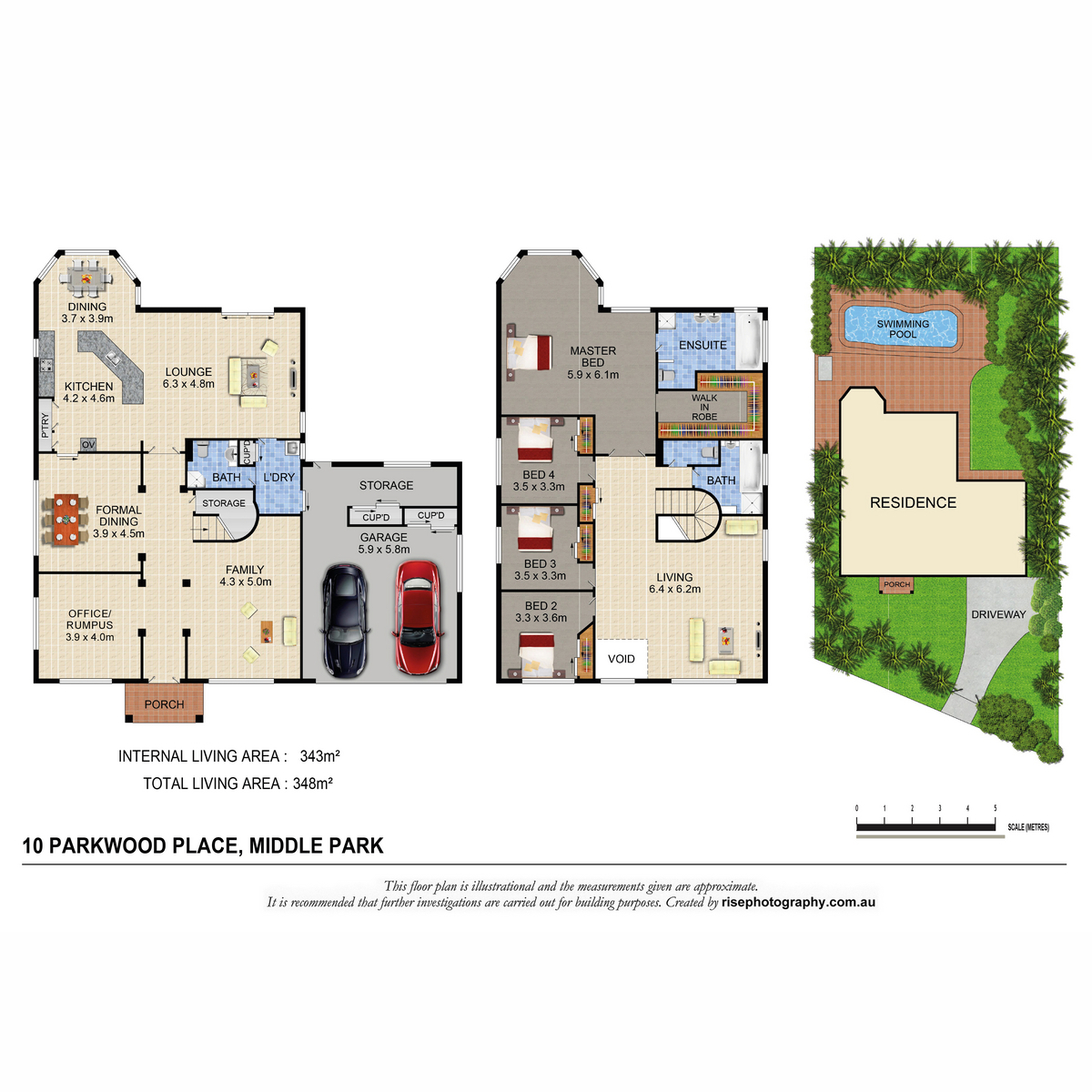 Floorplan of Homely house listing, 10 Parkwood Place, Middle Park QLD 4074