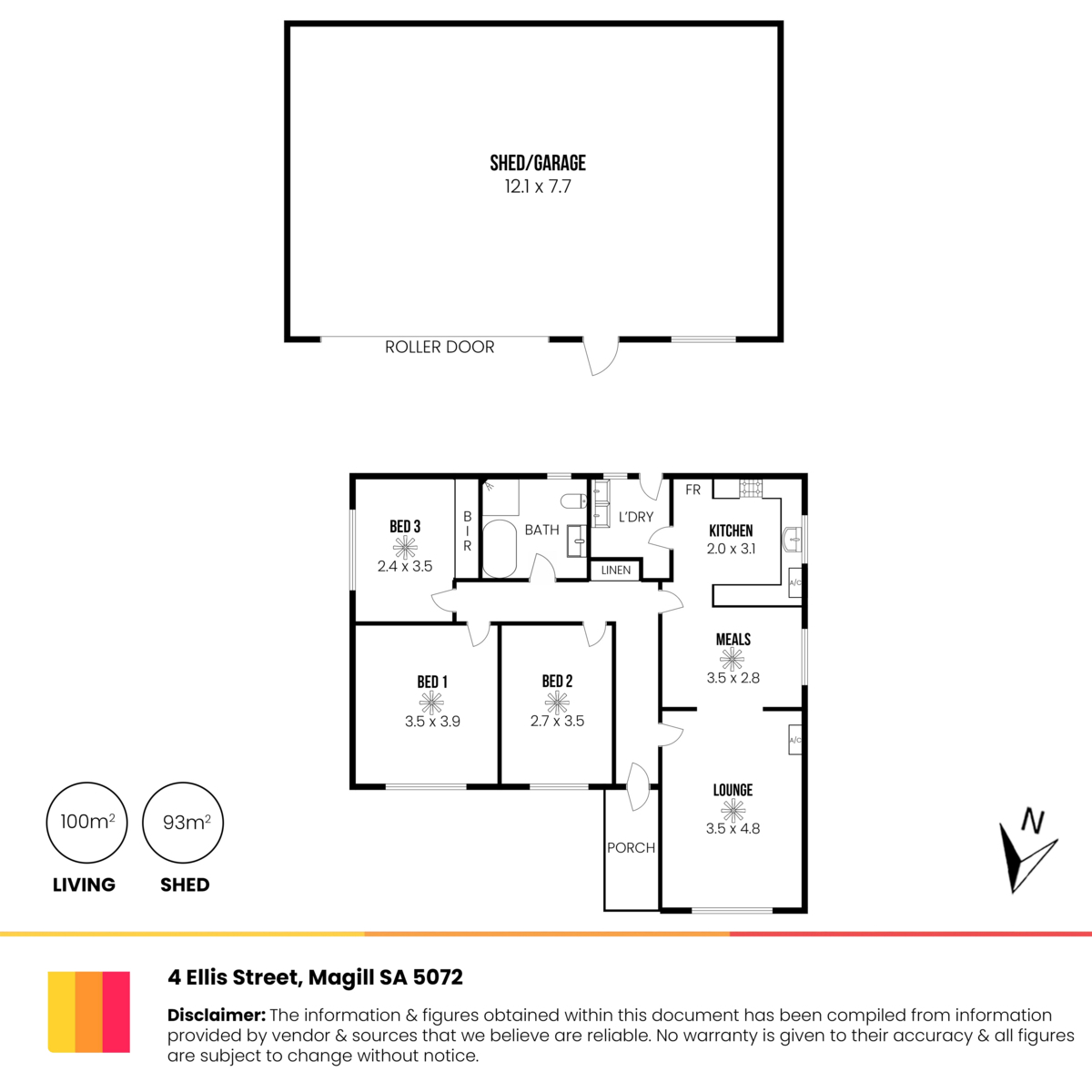 Floorplan of Homely house listing, 4 Ellis Street, Magill SA 5072