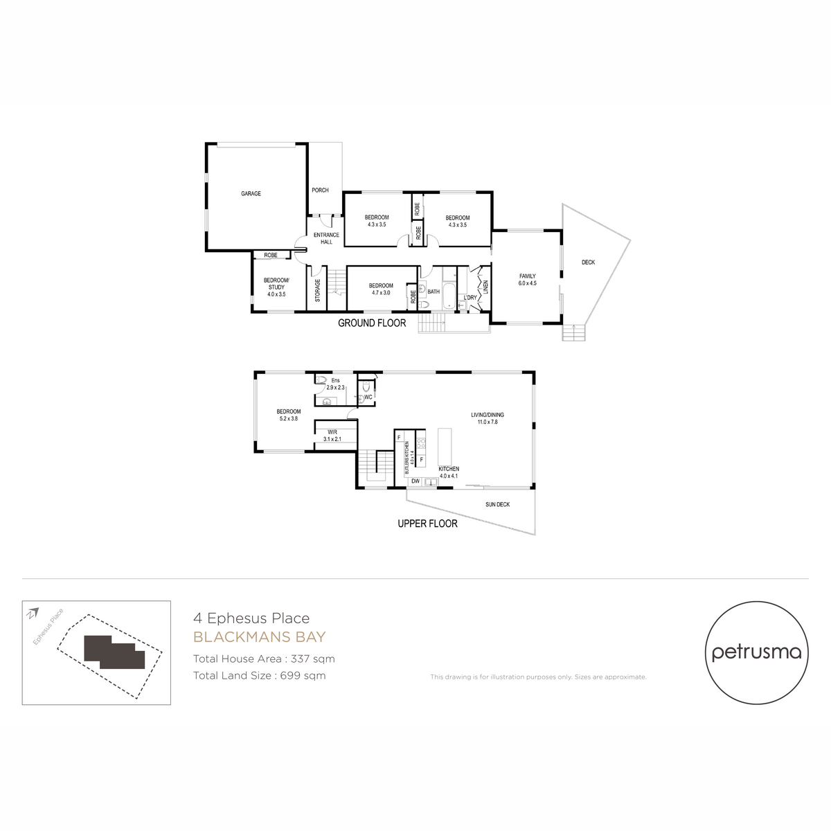 Floorplan of Homely house listing, 4 Ephesus Place, Blackmans Bay TAS 7052