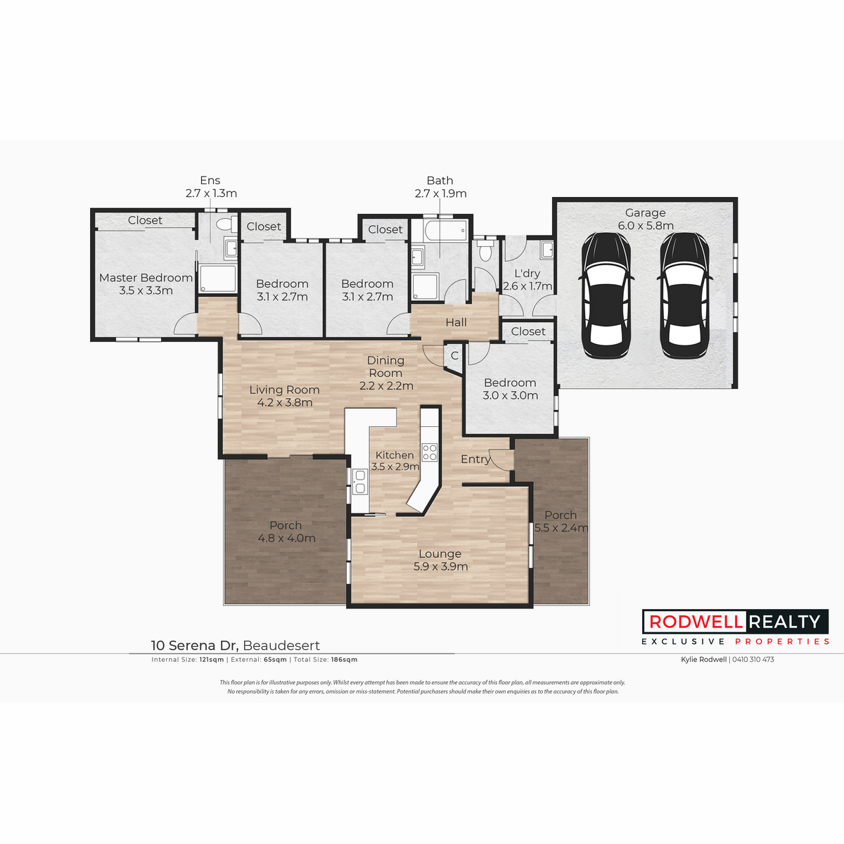 Floorplan of Homely house listing, 10 Serena Drive, Beaudesert QLD 4285