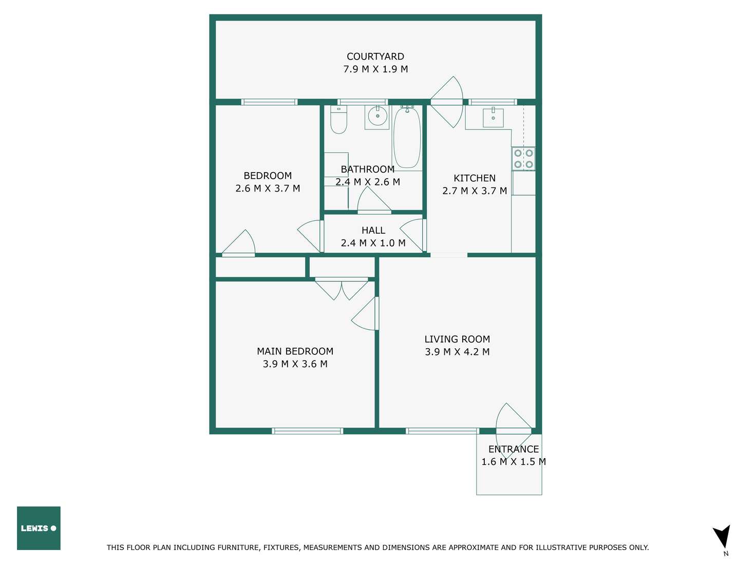 Floorplan of Homely unit listing, 3/18 Perry Street, Alphington VIC 3078