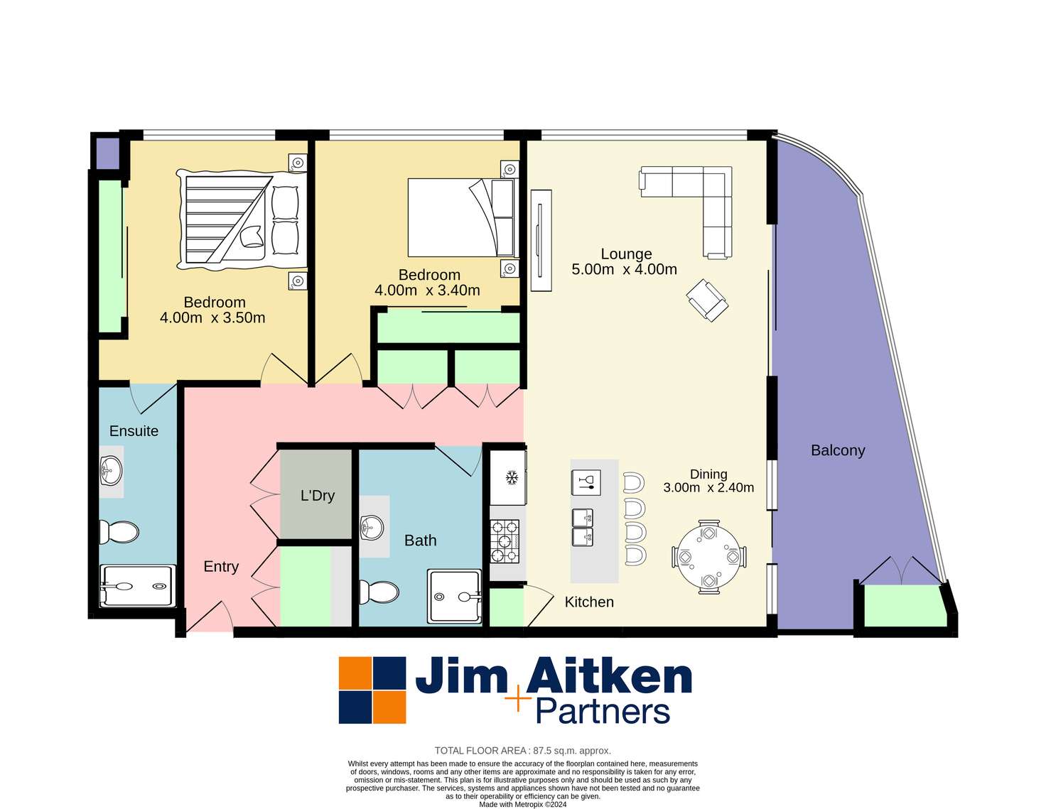 Floorplan of Homely unit listing, 101/1 Caribbean Promenade, Jordan Springs NSW 2747