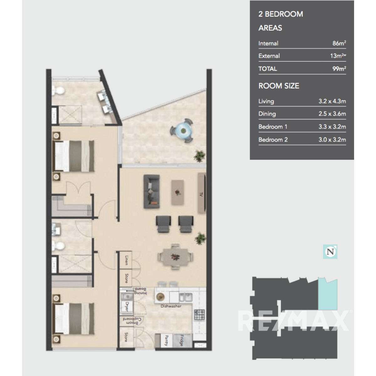 Floorplan of Homely apartment listing, 306/54 Lincoln Street, Stones Corner QLD 4120