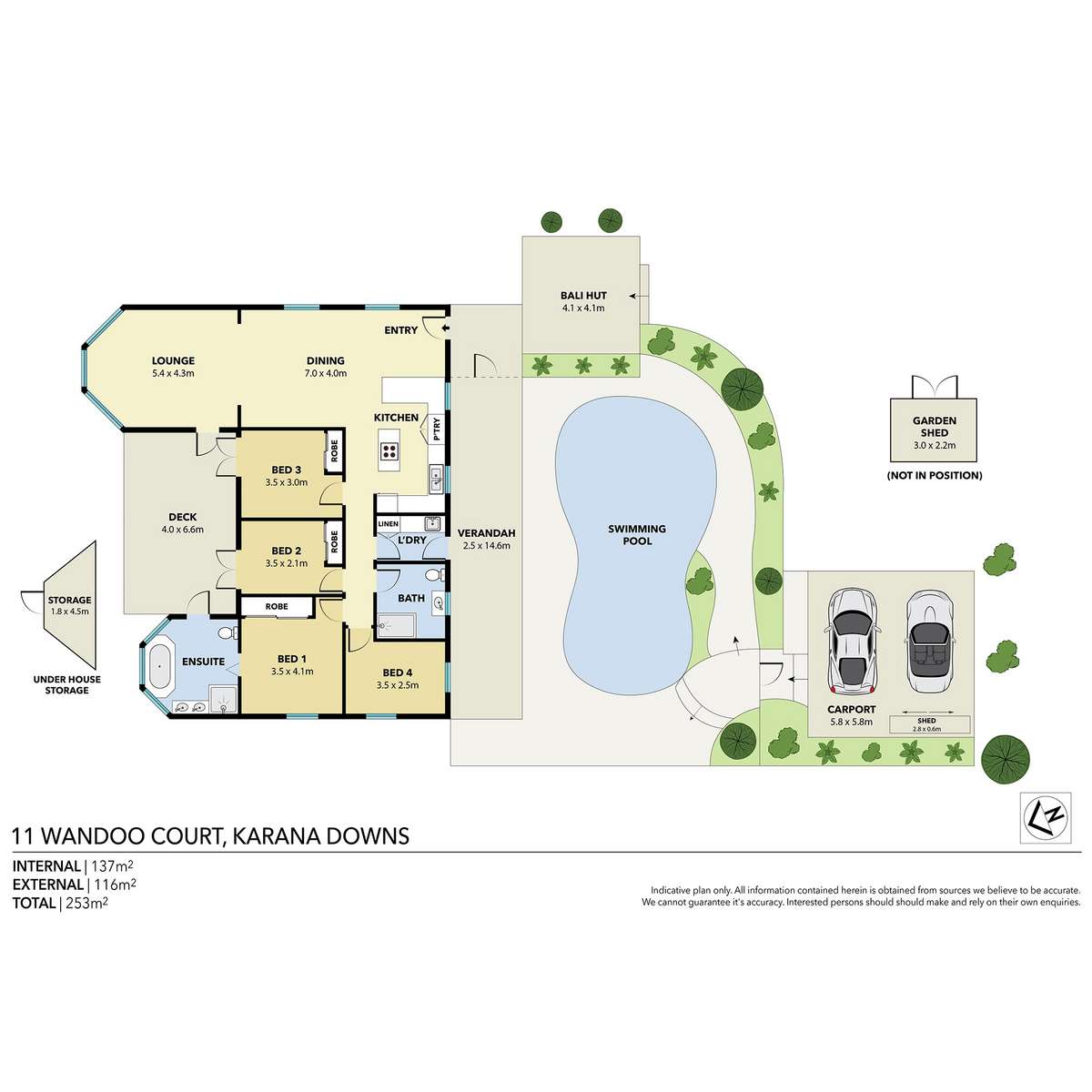 Floorplan of Homely house listing, 11 Wandoo Court, Karana Downs QLD 4306