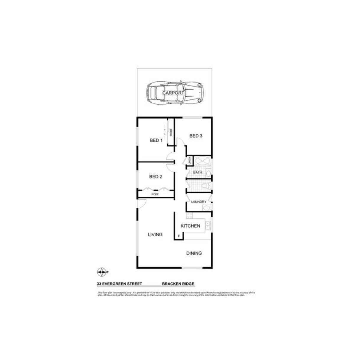 Floorplan of Homely house listing, 33 Evergreen Street, Bracken Ridge QLD 4017