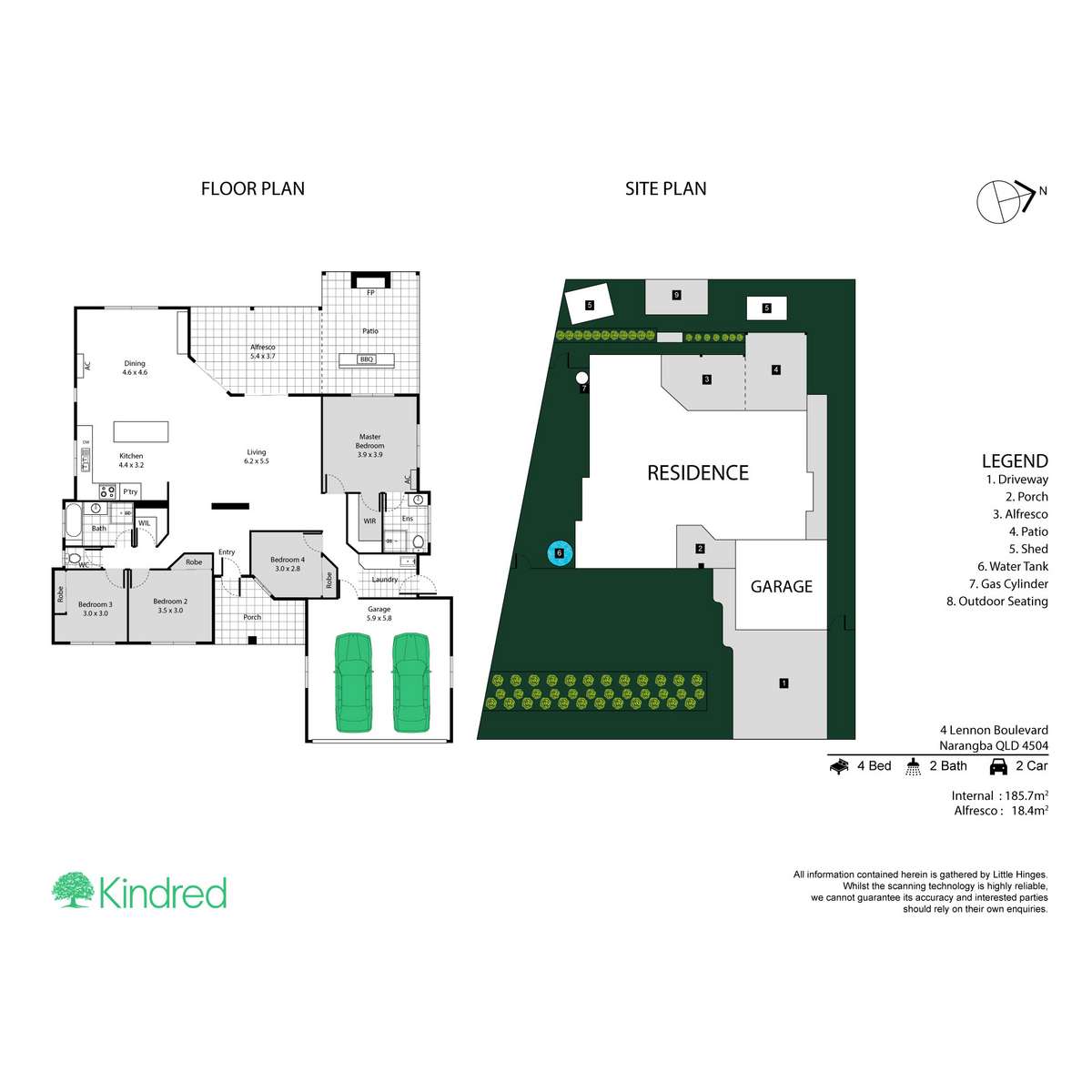 Floorplan of Homely house listing, 4 Lennon Boulevard, Narangba QLD 4504