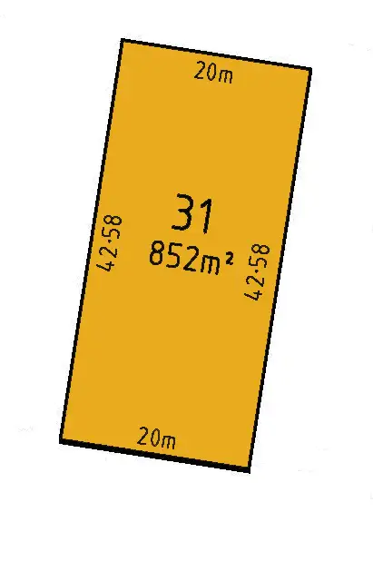 Floorplan of Homely land listing, LOT 31 Snow Gum Road, Heyfield VIC 3858
