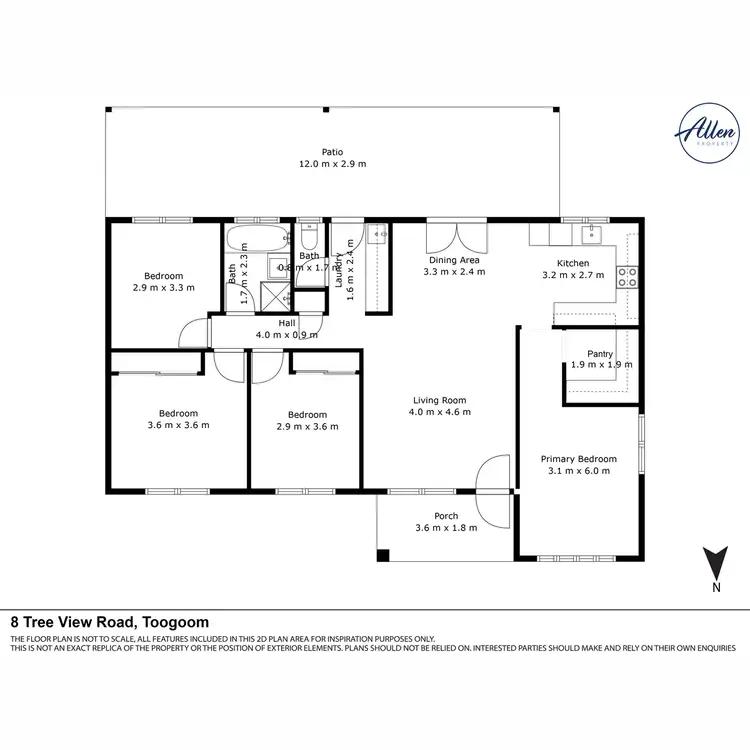 Floorplan of Homely house listing, 8 Tree View Road, Toogoom QLD 4655