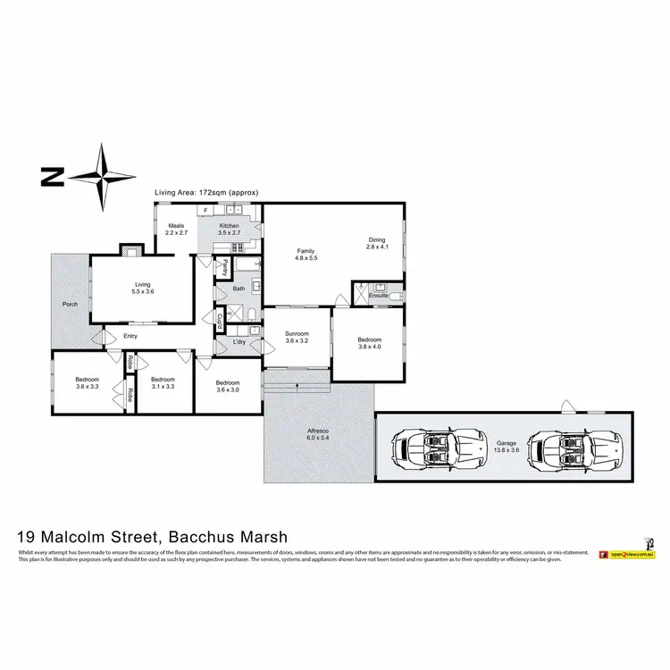 Floorplan of Homely house listing, 19 Malcolm Street, Bacchus Marsh VIC 3340