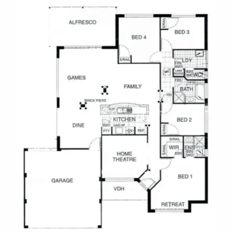 Floorplan of Homely house listing, 10 Kinta Way, Tapping WA 6065
