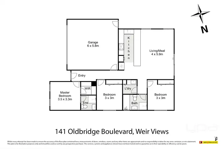 Floorplan of Homely house listing, 141 Oldbridge Boulevard, Weir Views VIC 3338