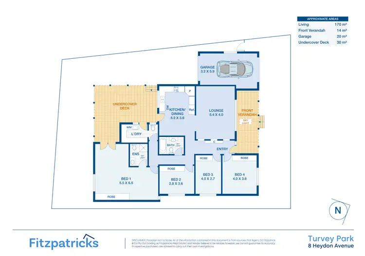 Floorplan of Homely house listing, 8 Heydon Avenue, Turvey Park NSW 2650